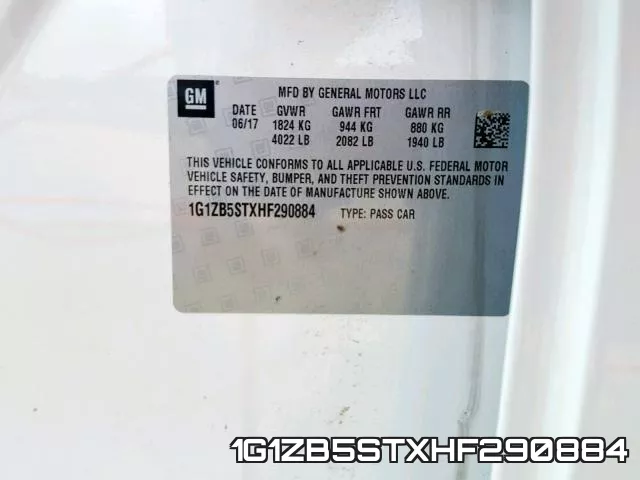 1G1ZB5STXHF290884 фото 2