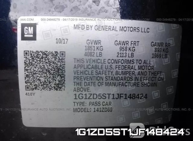 1G1ZD5ST1JF148424 фото 10