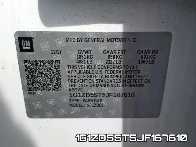 1G1ZD5ST5JF167610 фото 2