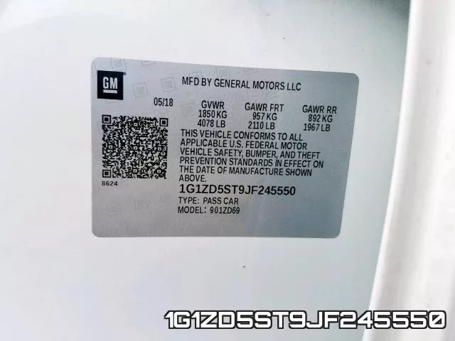1G1ZD5ST9JF245550 фото 2