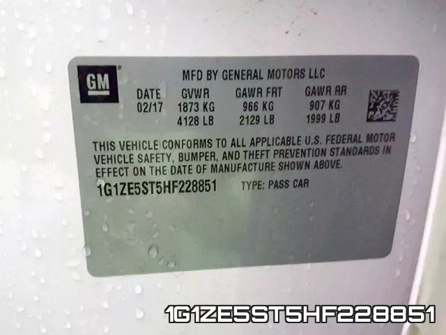 1G1ZE5ST5HF228851 фото 2