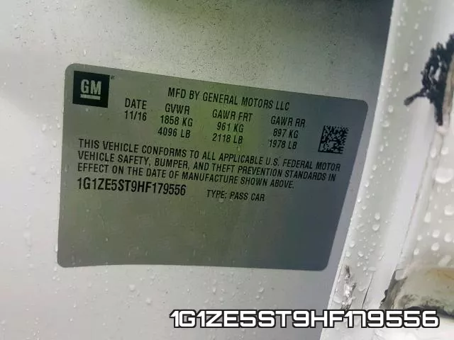 1G1ZE5ST9HF179556 фото 2