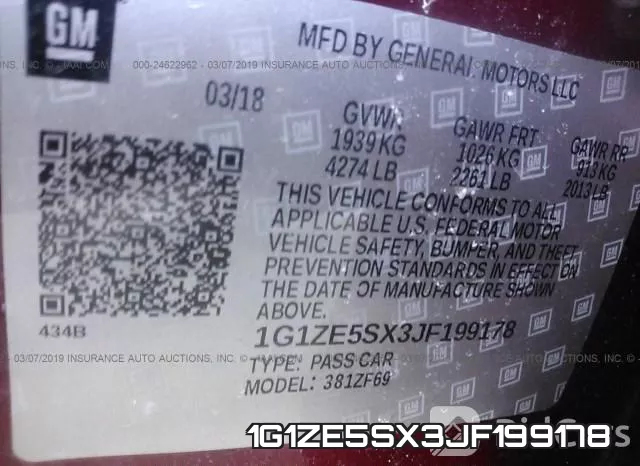 1G1ZE5SX3JF199178 фото 10