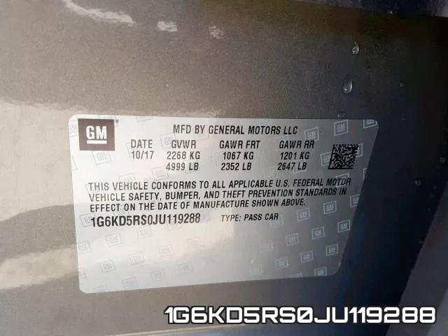 1G6KD5RS0JU119288 фото 2