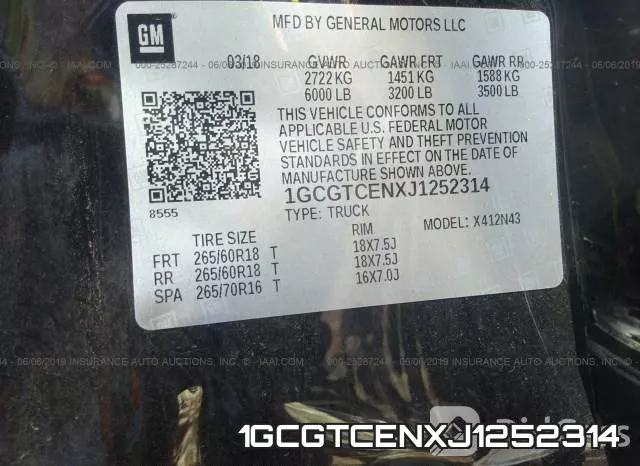 1GCGTCENXJ1252314 фото 10