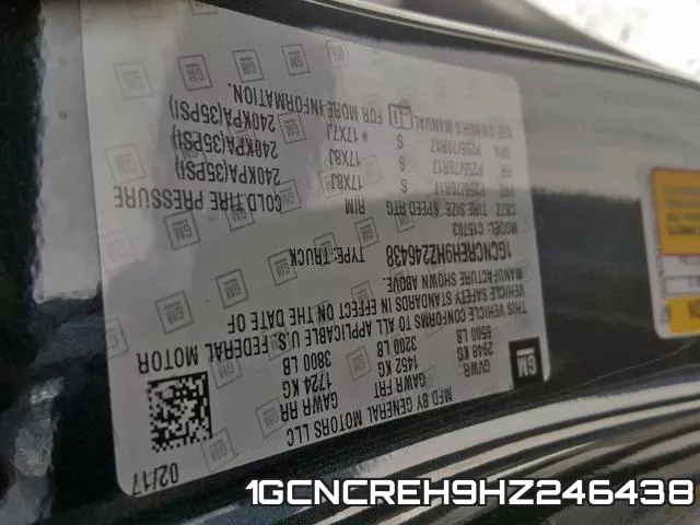 1GCNCREH9HZ246438 фото 2