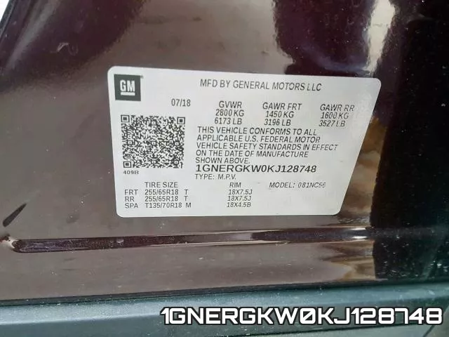1GNERGKW0KJ128748 фото 2