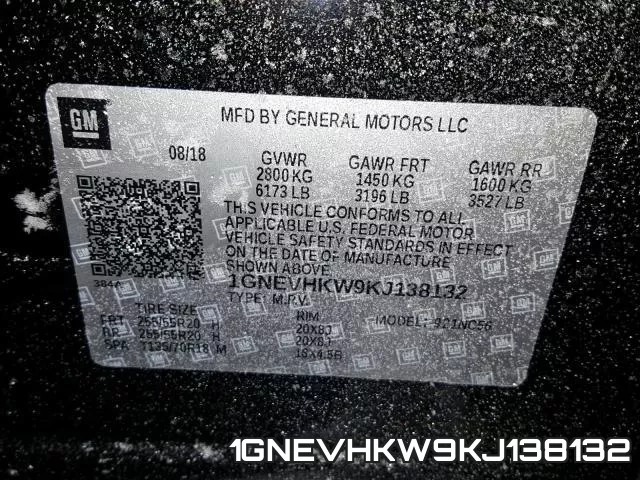 1GNEVHKW9KJ138132 фото 2