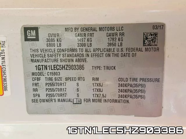 1GTN1LEC5HZ903386 фото 2