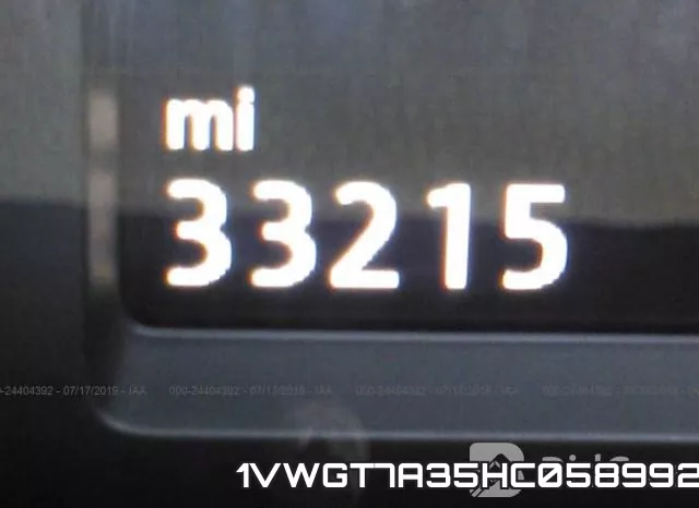 1VWGT7A35HC058992 фото 8