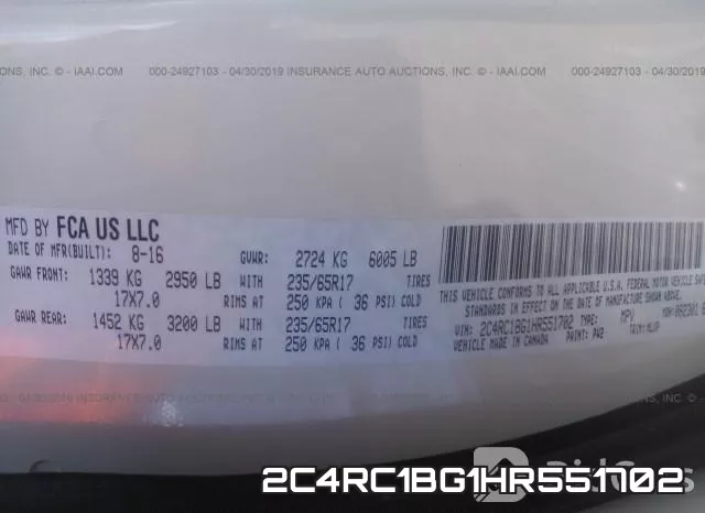 2C4RC1BG1HR551702 фото 10