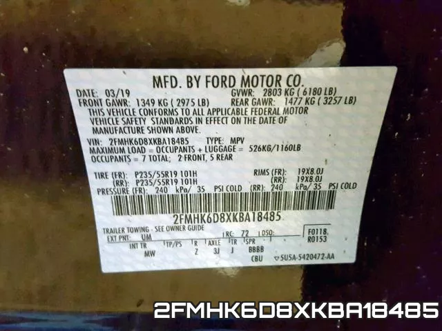 2FMHK6D8XKBA18485 фото 2