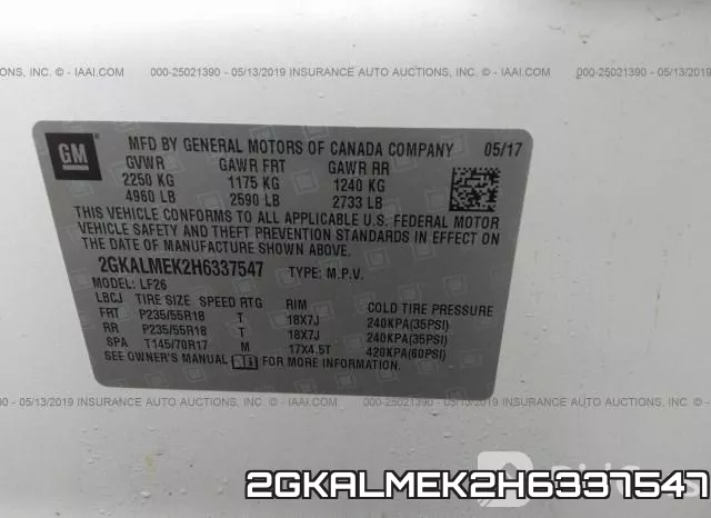 2GKALMEK2H6337547 фото 10