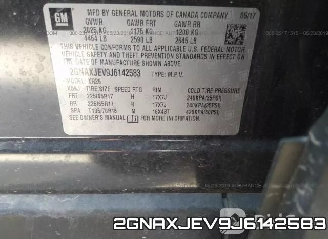 2GNAXJEV9J6142583 фото 10