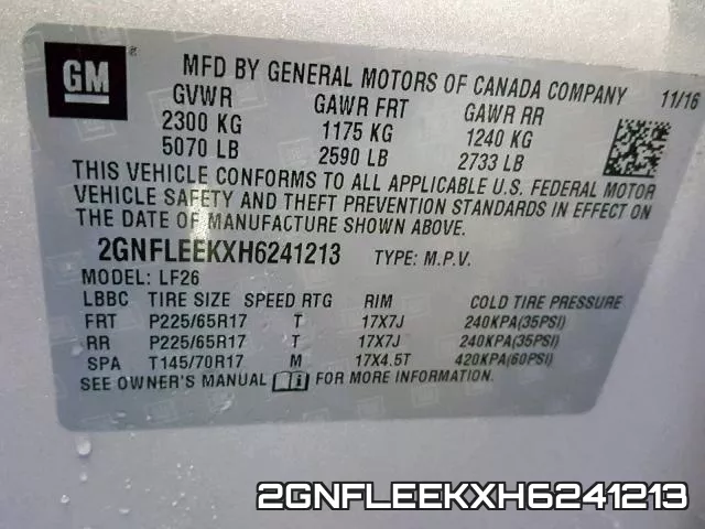 2GNFLEEKXH6241213 фото 2