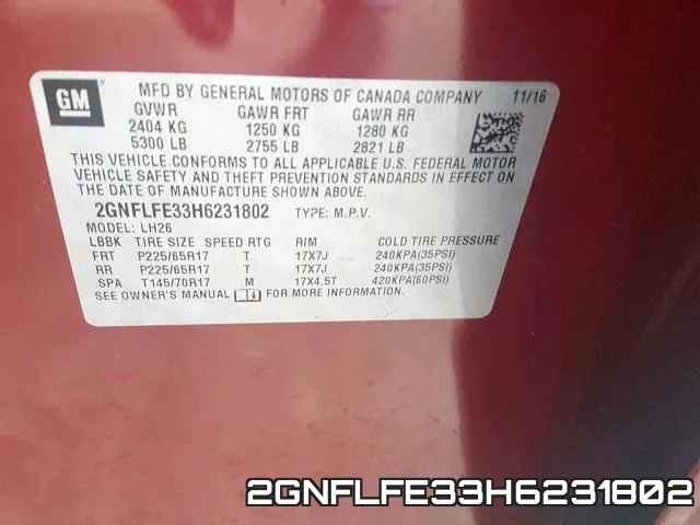 2GNFLFE33H6231802 фото 2