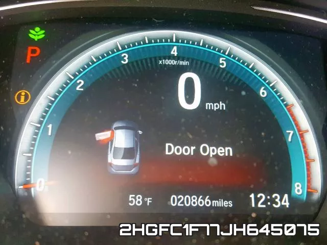 2HGFC1F77JH645075 фото 9
