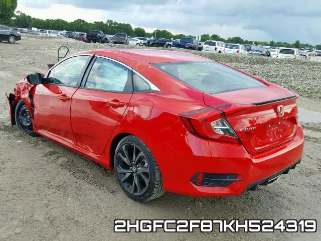 2HGFC2F87KH524319 фото 4
