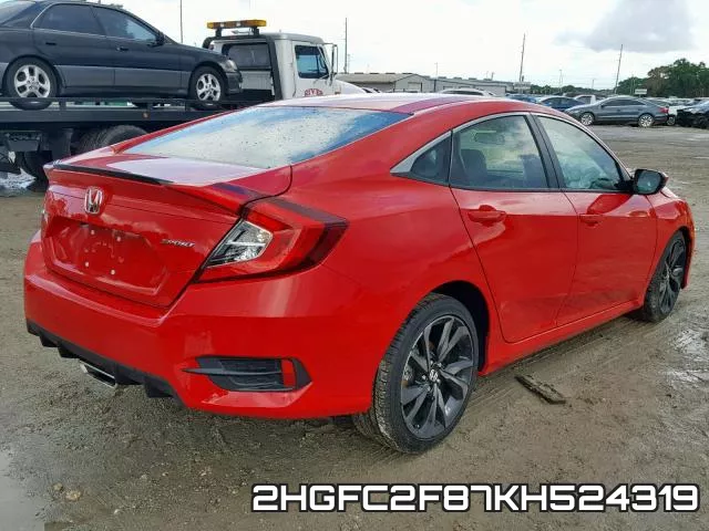 2HGFC2F87KH524319 фото 5