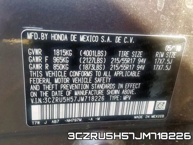 3CZRU5H57JM718226 фото 2