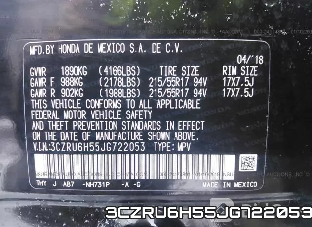 3CZRU6H55JG722053 фото 10