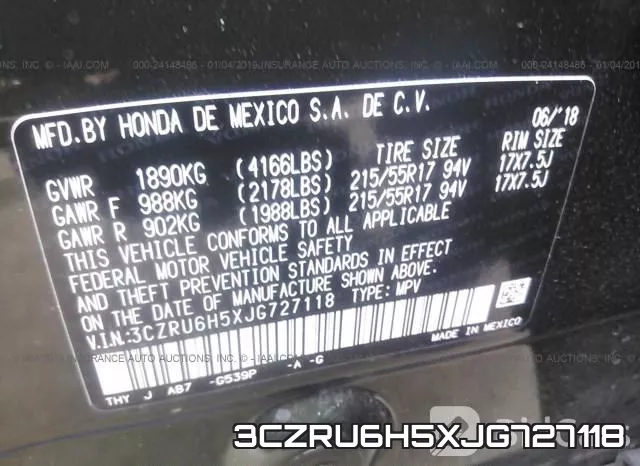 3CZRU6H5XJG727118 фото 10