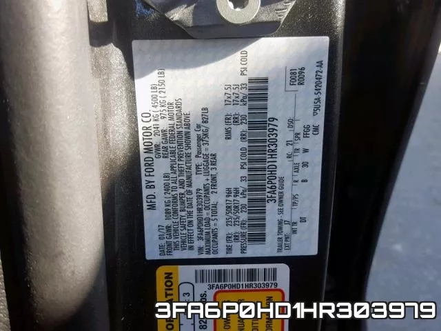 3FA6P0HD1HR303979 фото 2