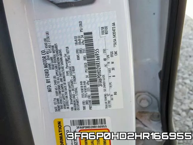 3FA6P0HD2HR166955 фото 2