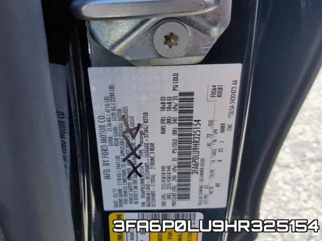 3FA6P0LU9HR325154 фото 2