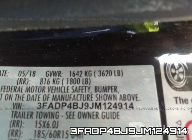 3FADP4BJ9JM124914 фото 10