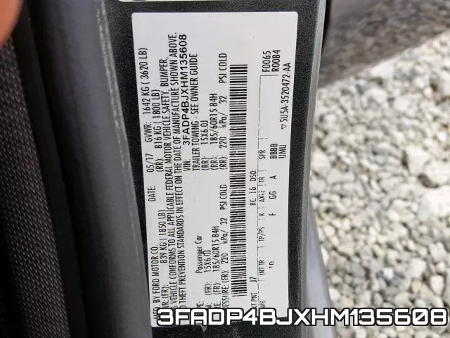 3FADP4BJXHM135608 фото 2