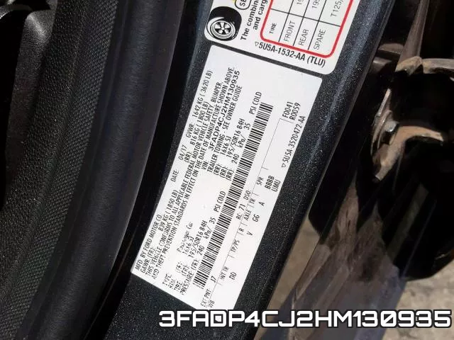 3FADP4CJ2HM130935 фото 2