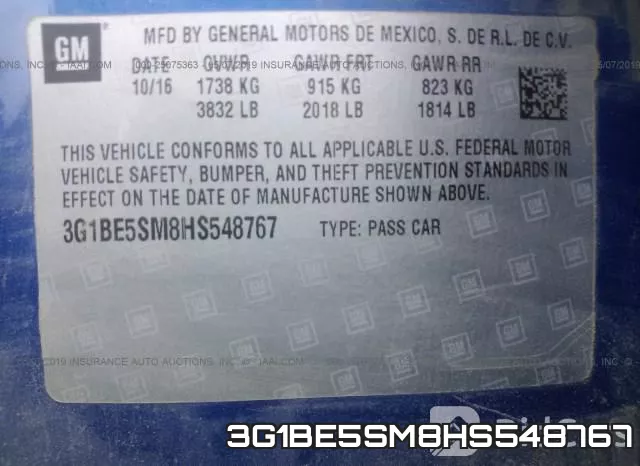 3G1BE5SM8HS548767 фото 10