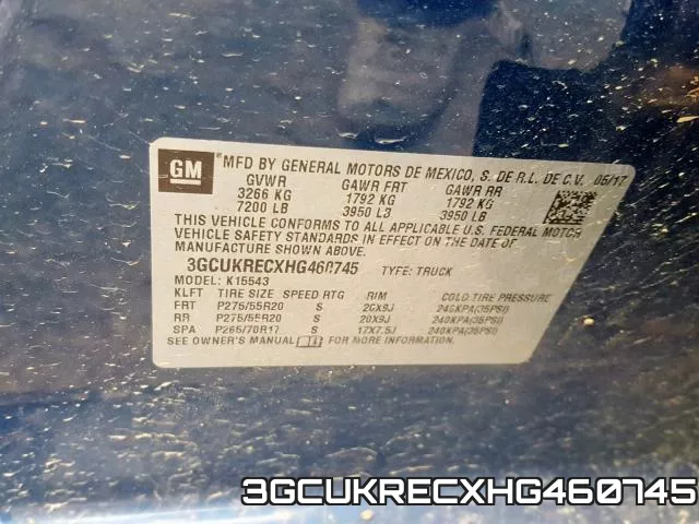 3GCUKRECXHG460745 фото 2