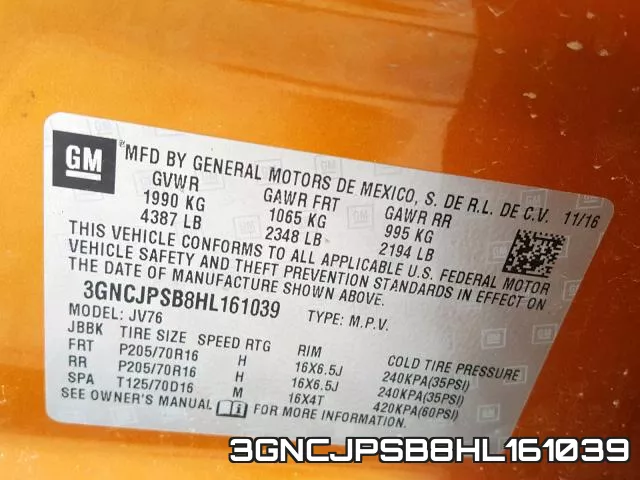 3GNCJPSB8HL161039 фото 2