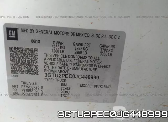 3GTU2PEC0JG448999 фото 10