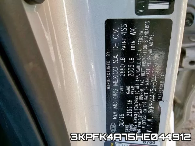 3KPFK4A75HE044912 фото 2
