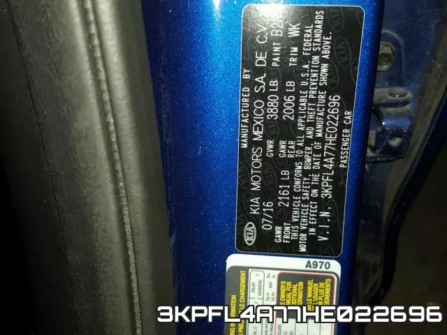 3KPFL4A77HE022696 фото 2
