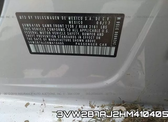 3VW2B7AJ2HM410405 фото 10