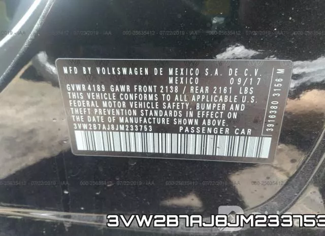 3VW2B7AJ8JM233753 фото 10