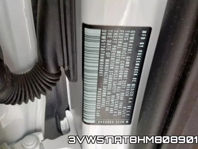 3VW517AT8HM808901 фото 2