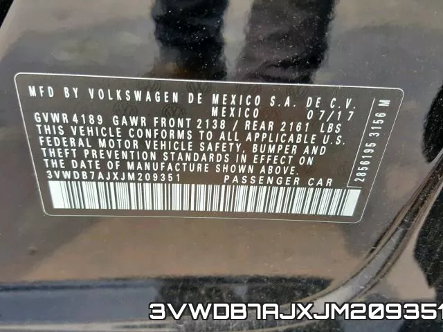 3VWDB7AJXJM209351 фото 2