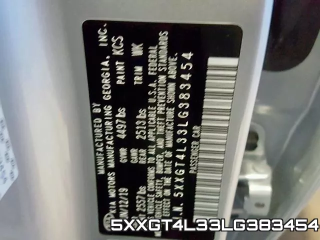 5XXGT4L33LG383454 фото 2