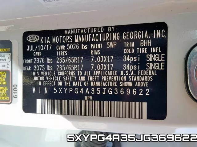 5XYPG4A35JG369622 фото 2