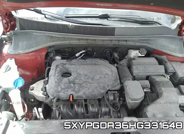 5XYPGDA36HG331648 фото 2