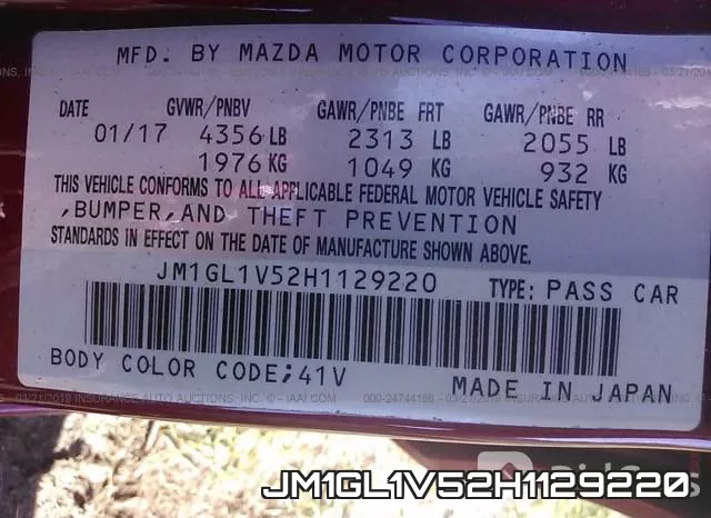 JM1GL1V52H1129220 фото 10