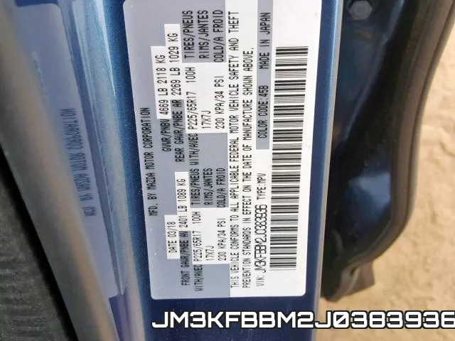 JM3KFBBM2J0383936 фото 2