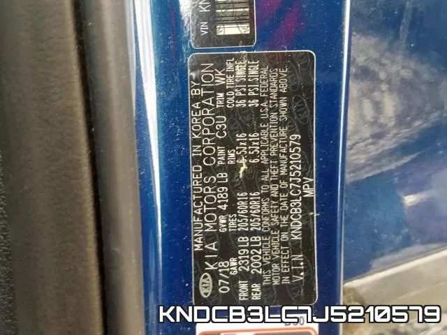 KNDCB3LC7J5210579 фото 2