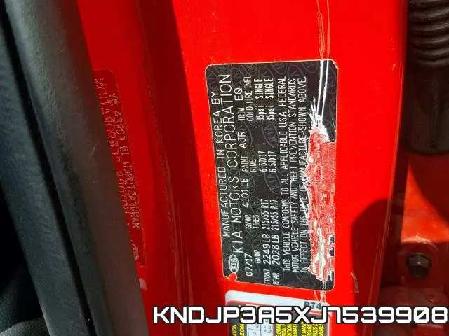 KNDJP3A5XJ7539908 фото 2