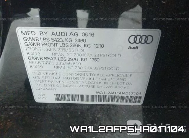 WA1L2AFP5HA017104 фото 10